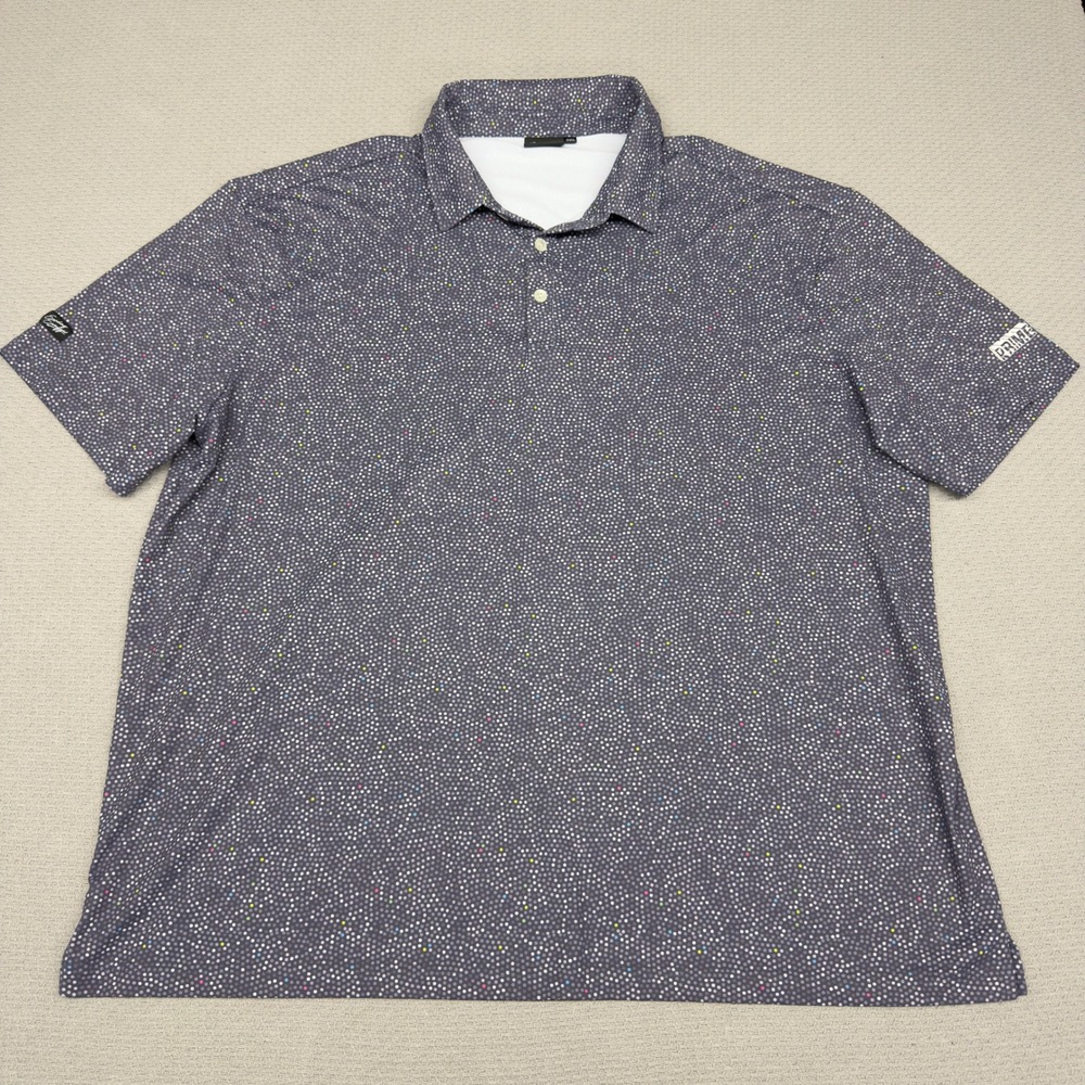 Sunday Swagger Polo Shirt Mens 3XL Geometric Dot Prime Logo Performance Golf